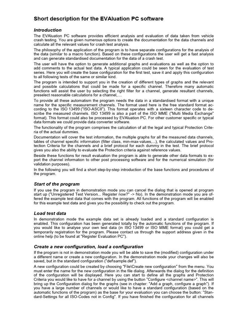 EVAluation Short Description | PDF | Computer Program | Programming
