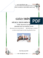 Giáo trình TRANG ĐIỂM THẪM MỸ