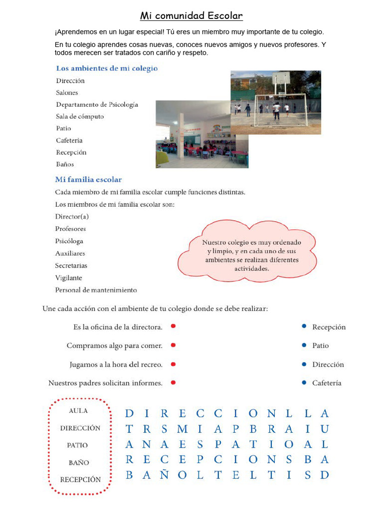 Importancia de la Comunidad Escolar | PDF