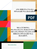 Ang Bibliya Usa Ka Pinasahi Nga Basahon