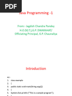 Java Programming - 1