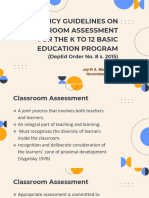 Lesson 2 Policy Guidelines On Classroom Assessment DEPED