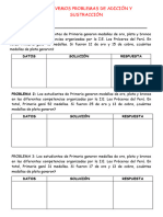 Resolvemos Problemas de Adición y Sustracción