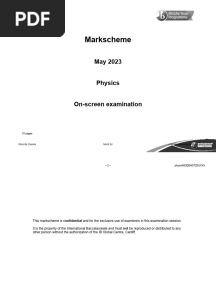 May 2023 Physics IB Markscheme