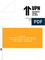 S02 Obras Provisionales, Preliminares, Seguridad, Demoliciones, Trazo, Nivelación y Replanteo. PDF