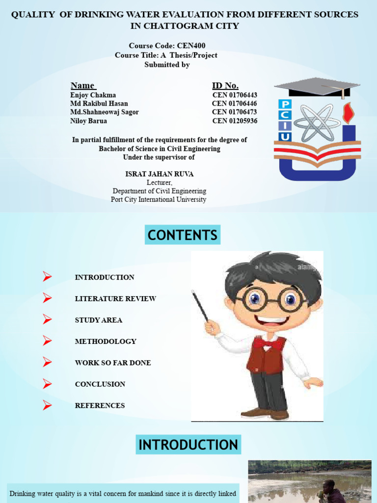 Drinking Water Quality Assessment From Different Sources in (Autosaved ...