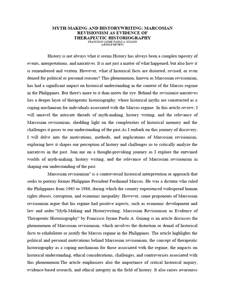 MYTH | PDF | Narrative | Historiography