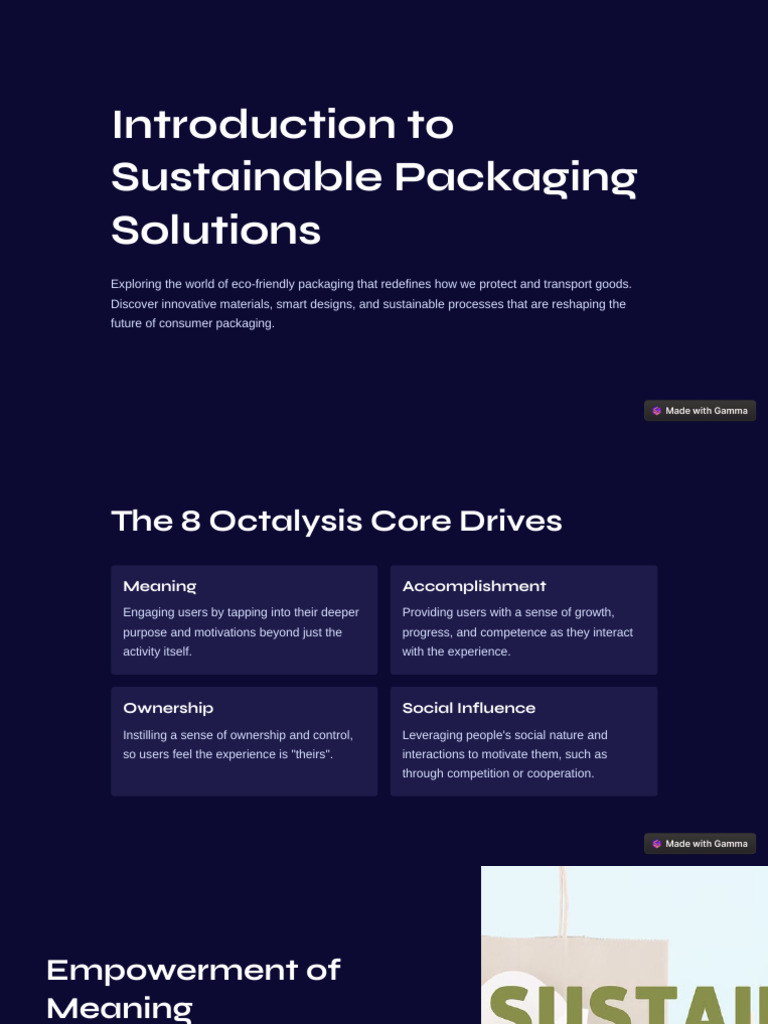 Introduction To Sustainable Packaging Solutions | PDF | Sustainability ...
