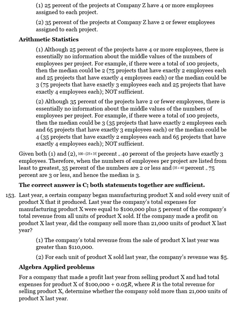 Arithmetic Statistics Pdf Median Revenue