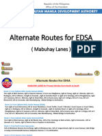 Alternate Routes For Edsa Mabuhay Lanes