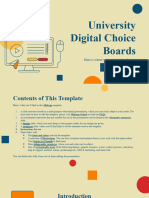 University Digital Choice Boards _ by Slidesgo