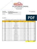 Sample Quotation For AC