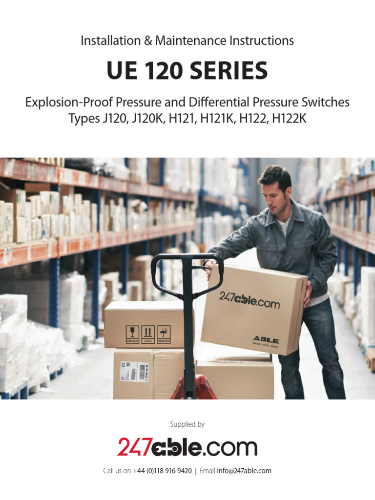 United Electric 120 Pressure Manual PDF Electrical Wiring Legal