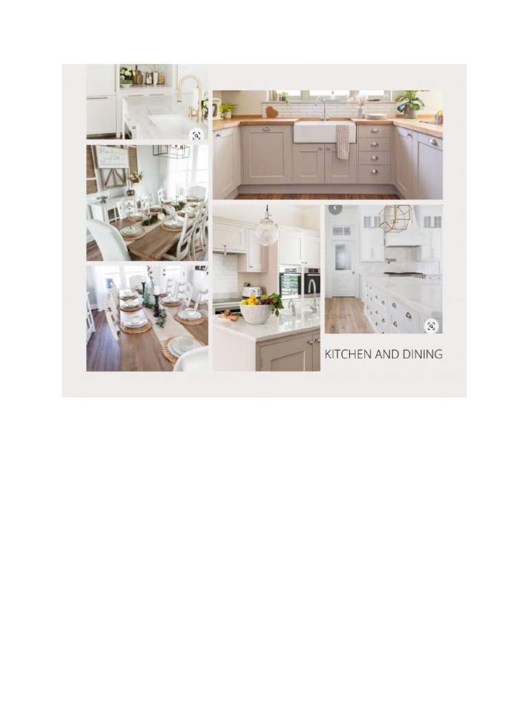 Kitchen and Dining Sample Layout | PDF