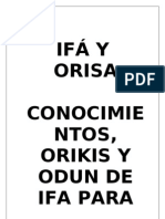 IFÁ Y ORISA - Libro Antonio