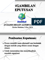 Pengambilan Keputusan: Analisis Desain Alternatif Solusi