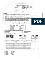 Soal PAS IPA Kelas 7 K13