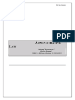 Admin Law (Internal Assesment I)