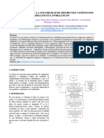 Determinación de La Solubilidad de Diferentes Compuestos Orgánicos e Inorgánicos