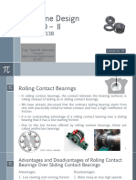 Lecture 10 Rolling Contact Bearings