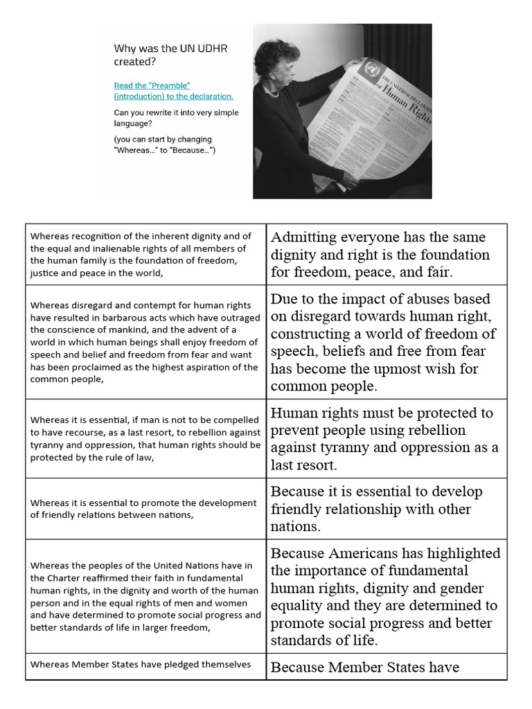 Udhr Research Report Pdf Human Rights Dignity