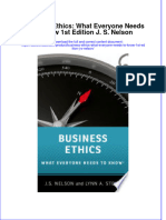 Business Ethics What Everyone Needs To Know 1St Edition J S Nelson Full Chapter