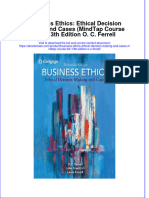 Business Ethics Ethical Decision Making And Cases Mindtap Course List 13Th Edition O C Ferrell full chapter