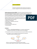 DBMS & SQL Notes For Placements