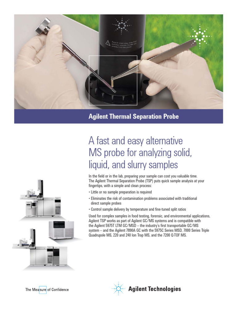 Agilent Thermal Separation Probe Overview | PDF | Gas Chromatography ...