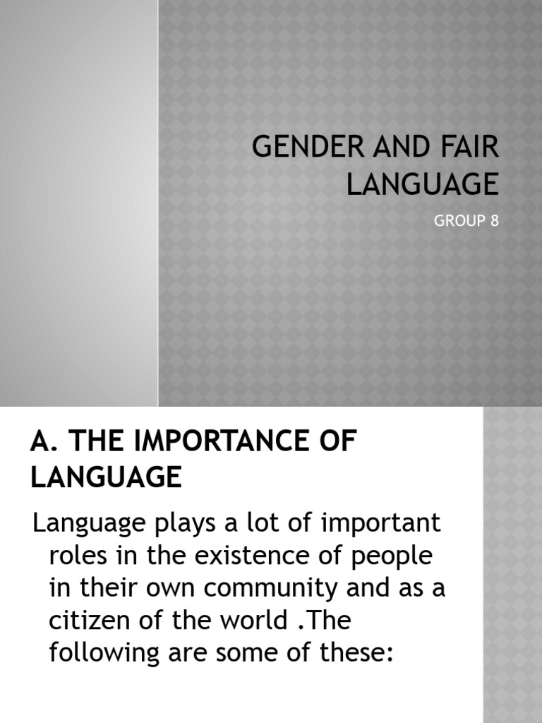 Understanding Gender-Fair Language | PDF | Sexism | Grammatical Gender