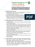 Bases para Licitacion de Quiosco Escolar 2019 de La I