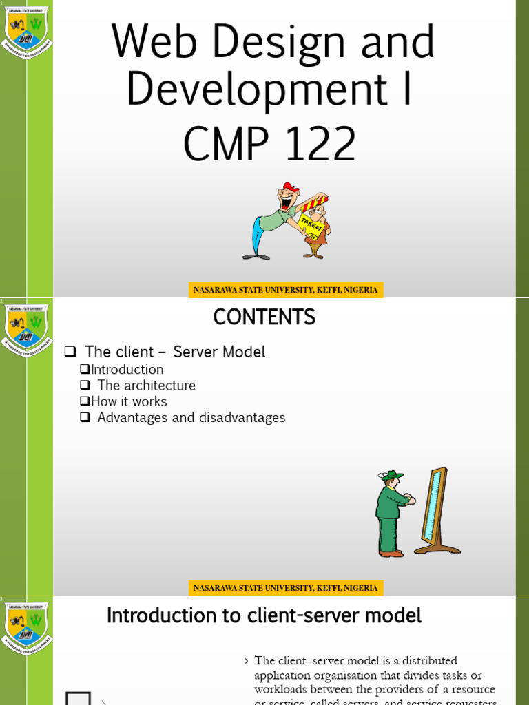 NSUK LMS PPT CMP 122-2 - The Client - Server Model | PDF | Client ...
