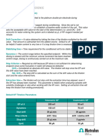 KF Quick Reference Guide Method Parameters