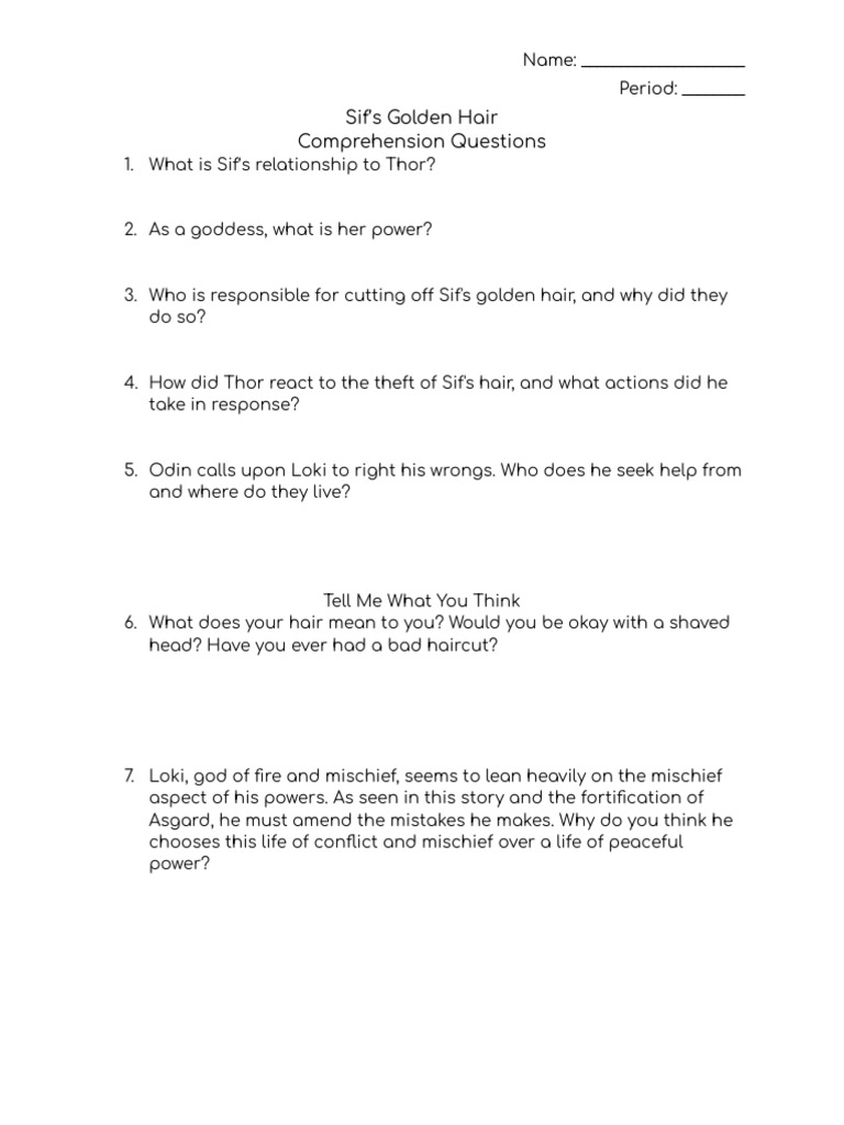 Norse Mythology Student Guide | PDF