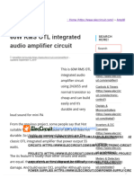 60W RMS OTL Integrated Audio Amplifier Circuit