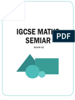 IGCSE Maths Seminar - BOOK 2-3