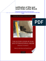 The Justification of War and International Order Lothar Brock Ebook Full Chapter