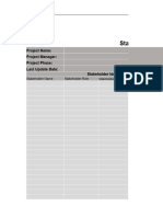 Stakeholder Engagement Register