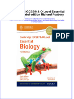 Cambridge Igcse O Level Essential Biology Third Edition Richard Fosbery Full Chapter