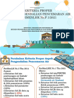 Kriteria Pengendalian Pencemaran Air (Permenlhk 01 2021)