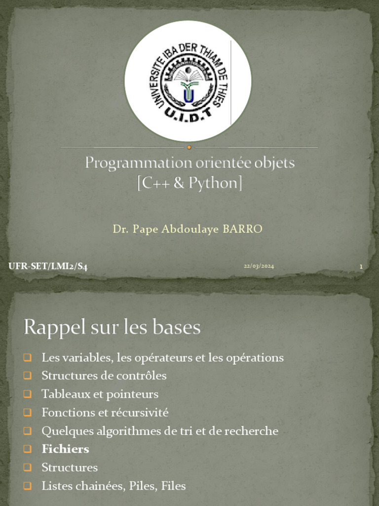 Manipulation des fichiers en C++ et Python | PDF | Fichier informatique ...