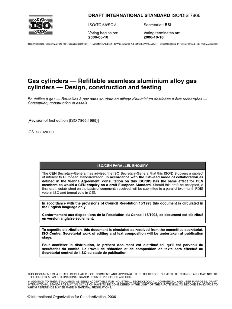 TD-037 Iso - Dis - 7866 - (E) | PDF | Heat Treating | International ...