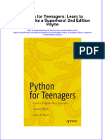 Python For Teenagers Learn To Program Like A Superhero 2Nd Edition Payne Full Download Chapter