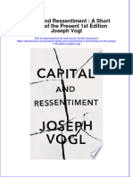 Capital and Ressentiment A Short Theory of The Present 1St Edition Joseph Vogl Full Chapter