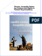 Capable Women Incapable States Negotiating Violence And Rights In India Poulami Roychowdhury full chapter