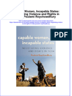 Capable Women Incapable States Negotiating Violence and Rights in India Poulami Roychowdhury Full Chapter