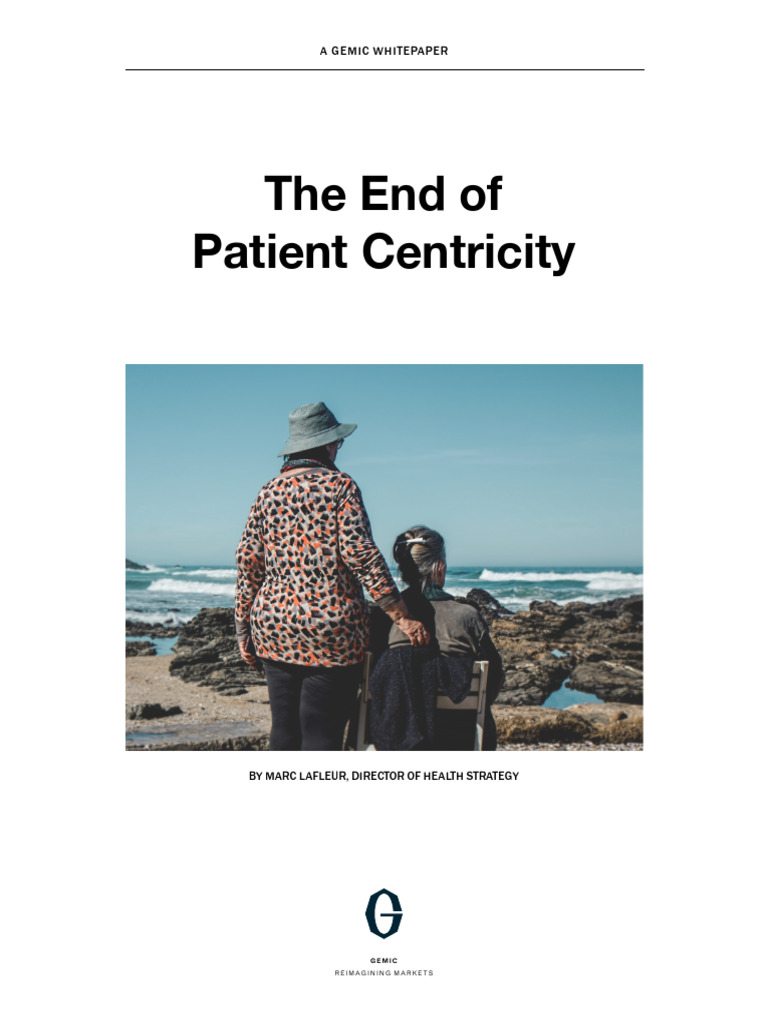 Beyond Patient Centricity in Healthcare PDF Health Care Patient