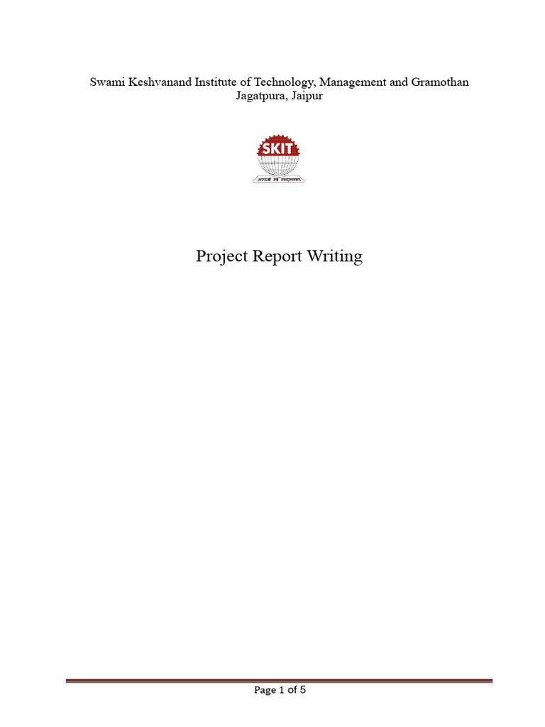 2024 - Project Report Writing | PDF | Specification (Technical Standard ...