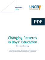 Changing Patterns in Boys Education