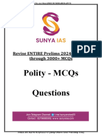 Sunya Polity2024-Questions 400+MCQs KING R QUEEN P